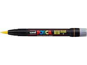 Μαρκαδόρος τύπου πινέλο Uni Posca PCF-350 (Κίτρινο)